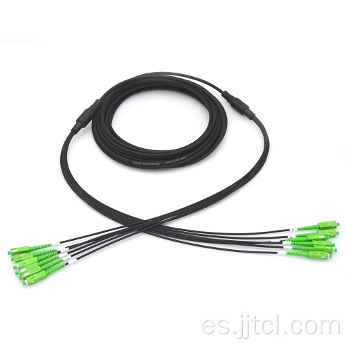 Cable de parche blindado de 6 fibras